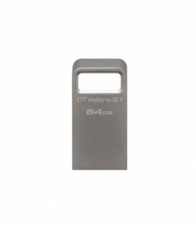 Kingston pendrive 64 GB USB 3.0 / USB 3.1 DT Micro 3.1 metalowy srebrny TFO AKKSGPENKIN00014