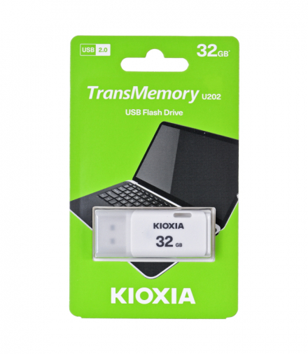 Kioxia pendrive 32GB USB 2.0 Hayabusa U202 biały - RETAIL TFO AKK00019