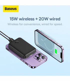 Baseus power bank magnetyczny Mini 20W 10000mAh czarny TFO BRA013743