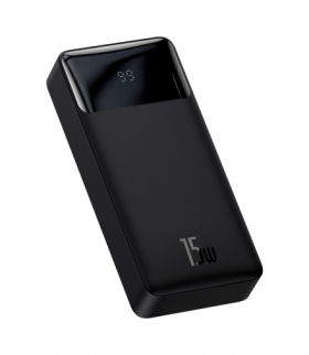 Baseus power bank Bipow 15W 2xUSB-A + USB-C + micro USB 20000mAh czarny TFO BRA012559