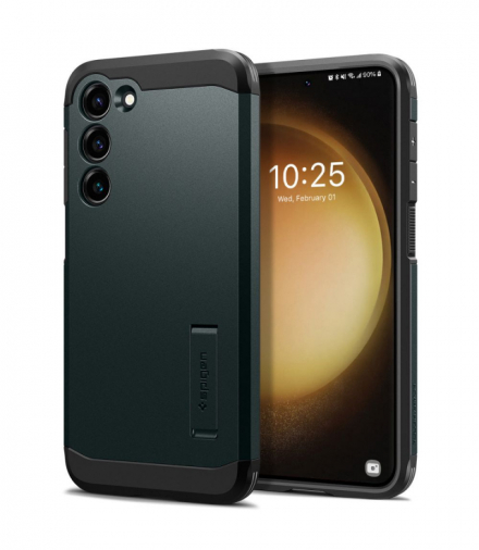 Nakładka Tough Armor do Samsung Galaxy S23 abyss green TFO Spigen BRA012731