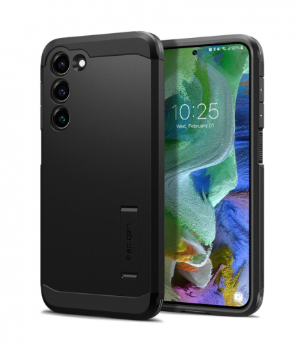Nakładka Tough Armor do Samsung Galaxy S23 Plus czarna TFO Spigen BRA012737