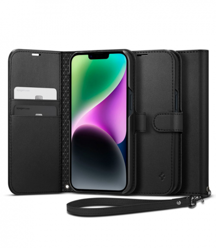 Etui Wallet S do iPhone 14 6,1" black TFO Spigen BRA012757