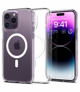Nakładka Ultra Hybrid Magsafe do iPhone 14 Pro 6,1" Frost Clear TFO Spigen BRA013296