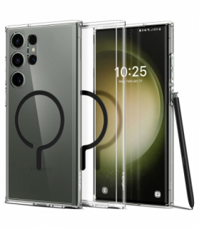 Nakładka Ultra Hybrid Onetap Ring Magsafe do Samsung Galaxy S23 Ultra czarna TFO Spigen BRA013301