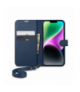 Nakładka Wallet S do iPhone 14 6,1" niebieska TFO Spigen BRA013303