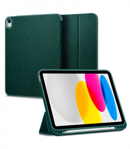 Etui Urban Fit do iPad 10.9 2022 Midnight green TFO Spigen BRA013324