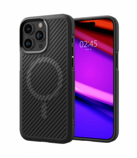 Nakładka Core Armor Mag Magsafe do iPhone 15 Pro Max 6,7" matowa czarna TFO Spigen BRA013334