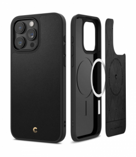 Nakładka Cyrill Kajuk Mag Magsafe do iPhone 15 Pro Max 6,7" czarna TFO Spigen BRA013342