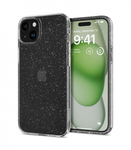 Nakładka Liquid Crystal do iPhone 15 Plus 6,7" Glitter Crystal TFO Spigen BRA013352