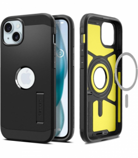 Nakładka Tough Armor Mag Magsafe do iPhone 15 Plus 6,7" czarna TFO Spigen BRA013360