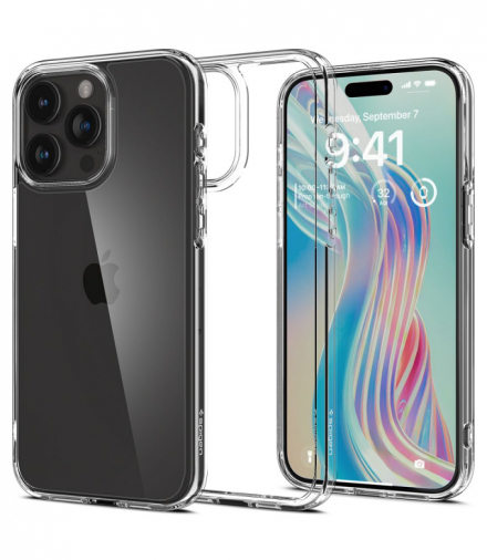 Nakładka Ultra Hybrid do iPhone 15 Pro Max 6,7" Crystal Clear TFO Spigen BRA013364