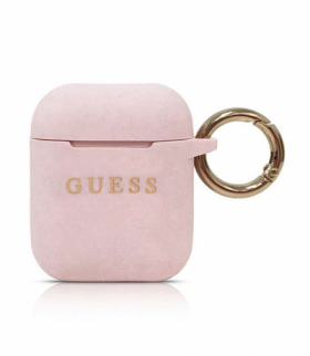 Etui do AirPods GUACCSILGLLP jasno-różowe Silicone TFO Guess GSM096877