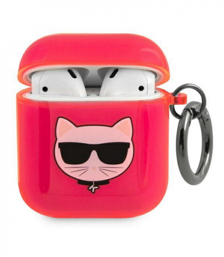 Karl Lagerfeld etui do Airpods KLA2UCHFP różowe Choupette TFO GSM111711