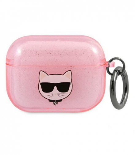 Etui do Airpods 3 KLA3UCHGP różowe Glitter Choupette TFO Karl Lagerfeld GSM111723