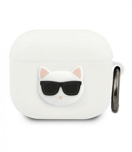 Etui do Airpods 3 KLACA3SILCHWH białe Silicone Choupette TFO Karl Lagerfeld GSM111726