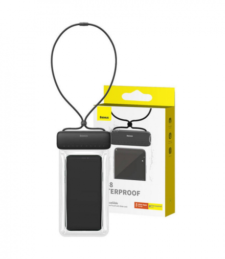 Uniwersalne wodoodporne etui AquaGlide czarne TFO Baseus BRA013968