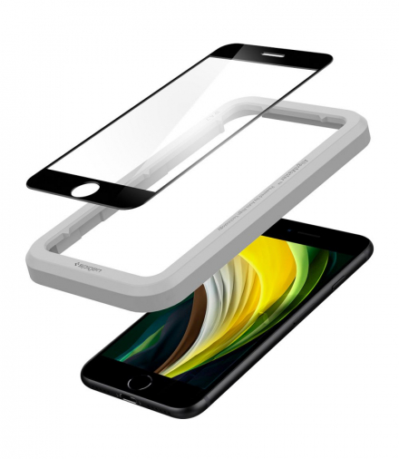 Szkło hartowane ALM GLASS FC do iPhone 7 / 8 / SE 2020 / SE 2022 czarna TFO Spigen BRA011839