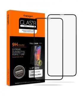 Szkło hartowane Glass FC 2 - Pack do iPhone 11 Pro czarne TFO Spigen BRA011992