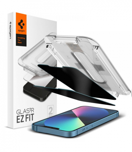 Szkło hartowane GLAS.TR "EZ FIT" 2-Pack do iPhone 13 Pro Max 6,7" Privacy TFO Spigen BRA012018