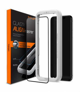 Szkło hartowane ALM Glass FC do iPhone 13 / 13 Pro 6,1" czarne TFO Spigen BRA012032