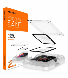 Szkło hybrydowe Proflex "EZ FIT" do Apple Watch 4 / 5 / 6 / SE (40 mm) TFO Spigen BRA012476