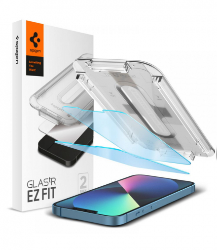 Szkło hartowane GLAS.TR "EZ FIT" 2-Pack do iPhone 13 / 13 Pro / 14 6,1" antiblue TFO Spigen BRA012481