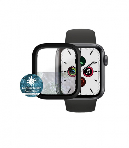 Full Body szkło hartowane + etui do Apple Watch 4 / 5 / 6 / SE (40mm) czarna ramka TTT TFO PanzerGlass GSM169251
