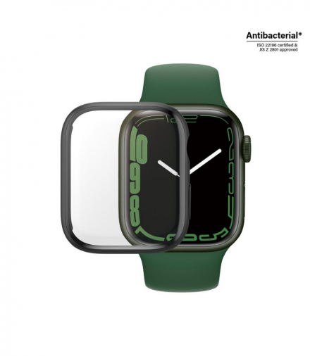 Full Body szkło hartowane + etui do Apple Watch 7 / 8 (41mm) czarna ramka TTT TFO PanzerGlass GSM169257