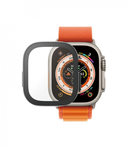 Full Body szkło hartowane + etui do Apple Watch Ultra (49mm) czarna ramka TTT TFO PanzerGlass GSM169260