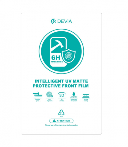 Zestaw folii smartfon UV 0,19mm matowa do maszyny tnącej 20szt 6H TFO Devia GSM170224