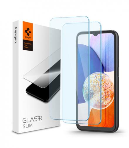 Szkło hartowane Glas. TR Slim 2-pack do Samsung Galaxy A14 4G / A14 5G clear TFO Spigen BRA012762
