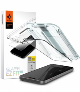 Szkło hartowane GLAS.TR "EZ FIT" FC do iPhone 15 6,1" czarna TFO Spigen BRA013460