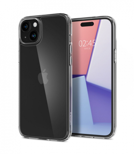 Nakładka Airskin Hybrid do iPhone 15 6,1" Crystal Clear TFO Spigen BRA013383