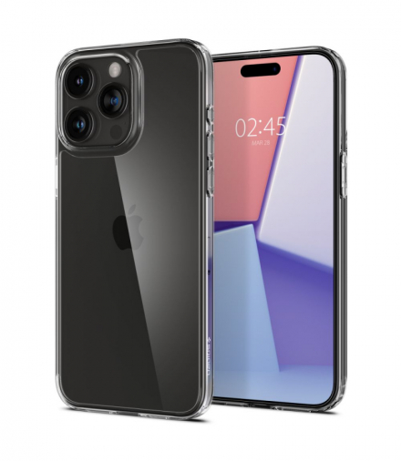 Nakładka Airskin Hybrid do iPhone 15 Pro Max 6,7" Crystal Clear TFO Spigen BRA013385