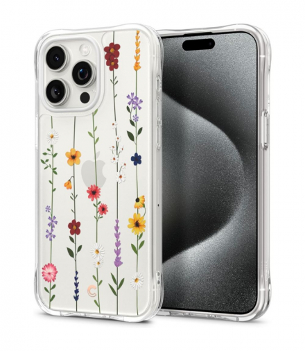 Nakładka Cyrill Cecile do iPhone 15 Pro 6,1" Flower Garden TFO Spigen BRA013391