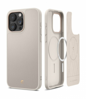 Nakładka Cyrill Kajuk Mag Magsafe do iPhone 15 Pro 6,1" Cream TFO Spigen BRA013395