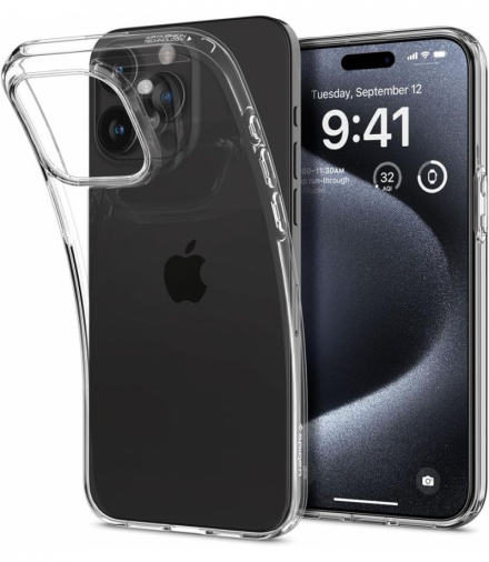 Nakładka Liquid Crystal do iPhone 15 Pro 6,1" Crystal Clear TFO Spigen BRA013406