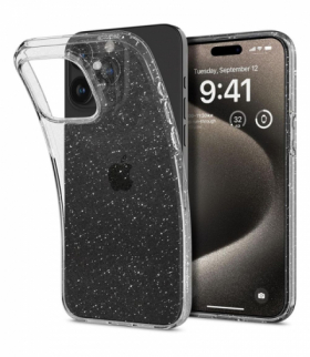 Nakładka Liquid Crystal do iPhone 15 Pro Max 6,7" Glitter Crystal TFO Spigen BRA013410