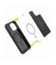 Nakładka Rugged Armor Mag Magsafe do iPhone 15 Pro 6,1" matowa czarna TFO Spigen BRA013417