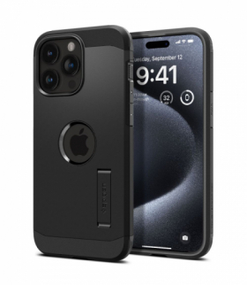 Nakładka Tough Armor Mag Magsafe do iPhone 15 Pro 6,1" czarna TFO Spigen BRA013424