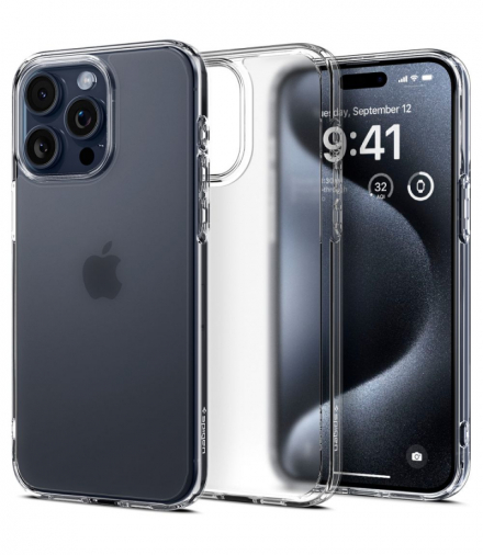 Nakładka Ultra Hybrid do iPhone 15 Pro 6,1" Frost Clear TFO Spigen BRA013431