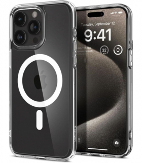 Nakładka Ultra Hybrid Magsafe do iPhone 15 Pro 6,1" biała TFO Spigen BRA013444