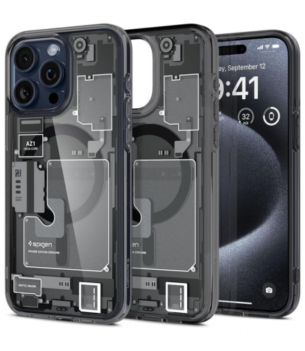 Nakładka Ultra Hybrid Magsafe do iPhone 15 Pro 6,1" Zero One TFO Spigen BRA013445
