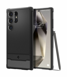 Nakładka Rugged Armor do Samsung Galaxy S24 Ultra matowa czarna TFO Spigen BRA013756