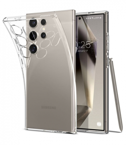 Nakładka Liquid Crystal do Samsung Galaxy S24 Ultra crystal clear TFO Spigen BRA013761