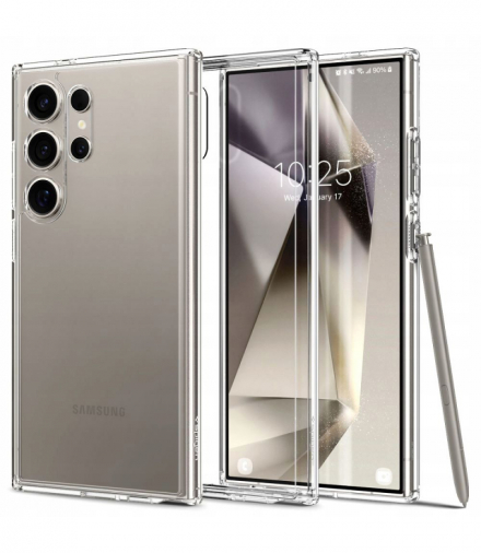 Nakładka Ultra Hybrid do Samsung Galaxy S24 Ultra crystal clear TFO Spigen BRA013771