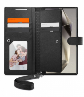 Etui Wallet S Plus do Samsung Galaxy S24 Ultra czarne TFO Spigen BRA013778