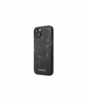 Nakładka do iPhone 13 Pro Max 6,7'' GUHCP13XPCUMABK czarna hard case Marble TFO Guess GSM113038