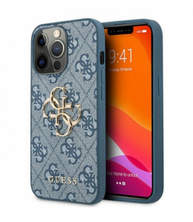 Nakładka do iPhone 13 Pro / 13 6,1" GUHCP13L4GMGBL niebieska hard case 4G Big Metal Logo TFO Guess GSM114311